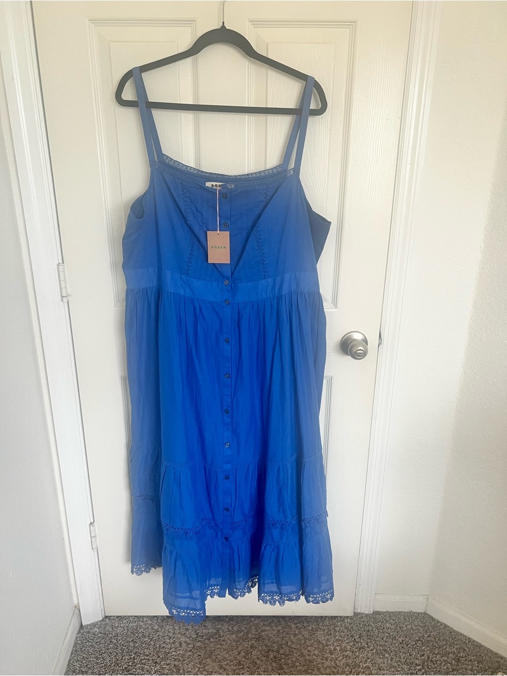 Boden Tiered Trim MIDI Dress size 16/18